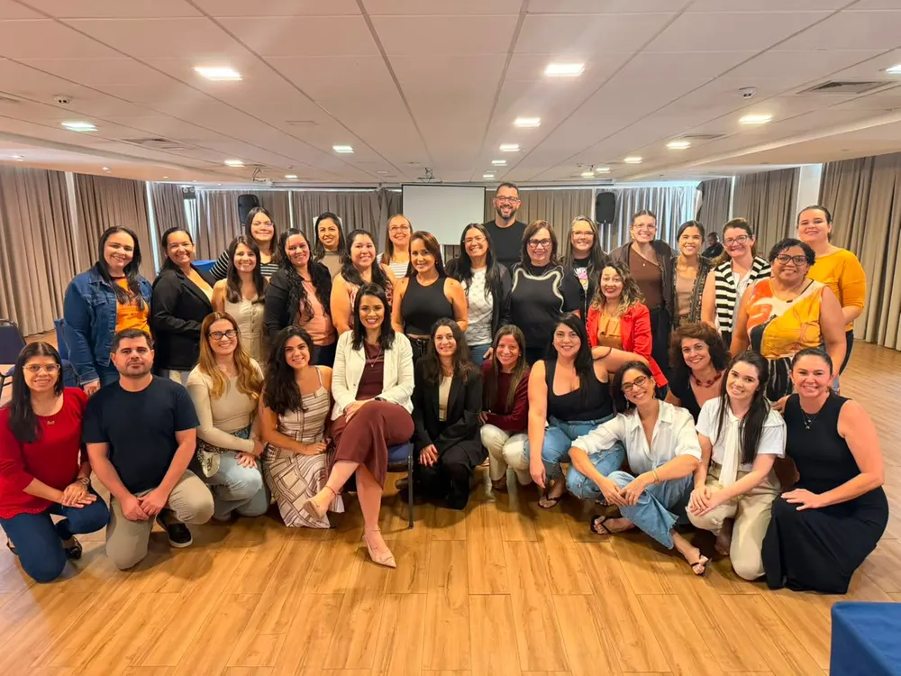 Turma completa ao final de uma formação com a Dra. Liz Amaral